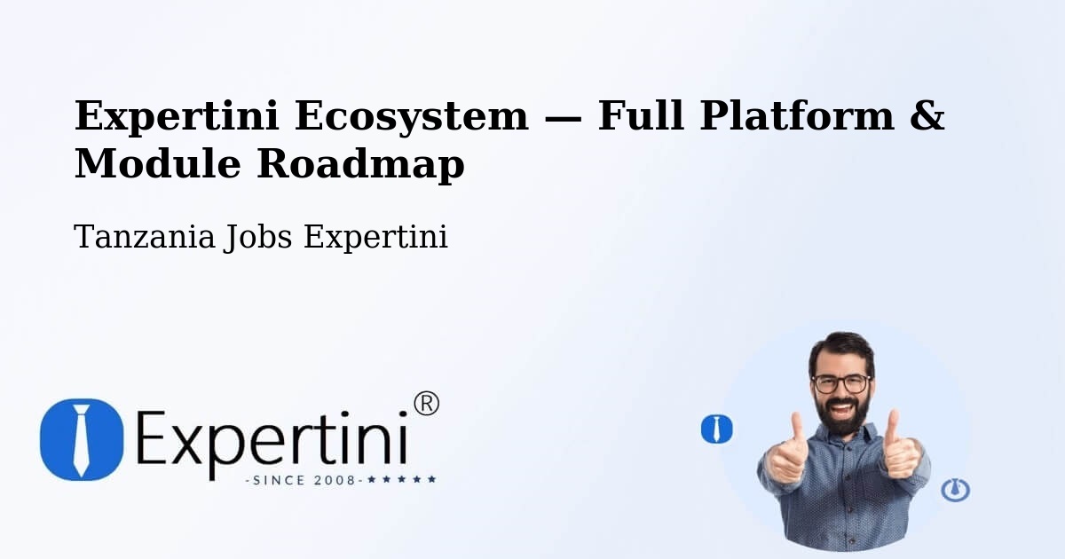 Expertini Ecosystem — Full Platform & Module Roadmap – Moshi